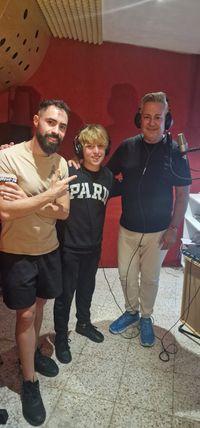 Mario Falero con Lupi&oacute;n y Roberto Herrera